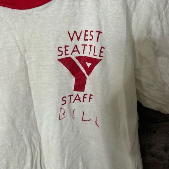 VTG 80s Seattle YMCA Staff T Shirt Large - Picture 2 of 7